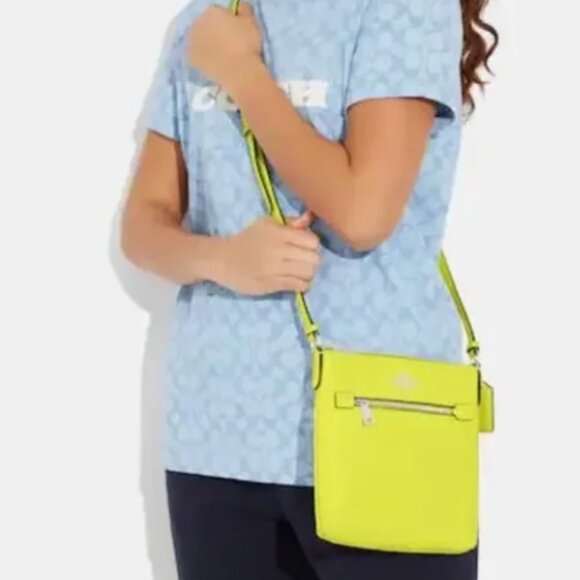 ***SOLD***COACH MINI ROWAN FILE BAG CROSSGRAIN LEATHER HANDBAG CROSSBODY CE871 - Picture 13 of 13